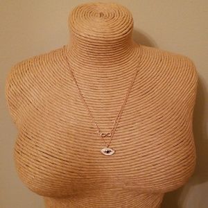 Dainty infinity/evil eye necklace